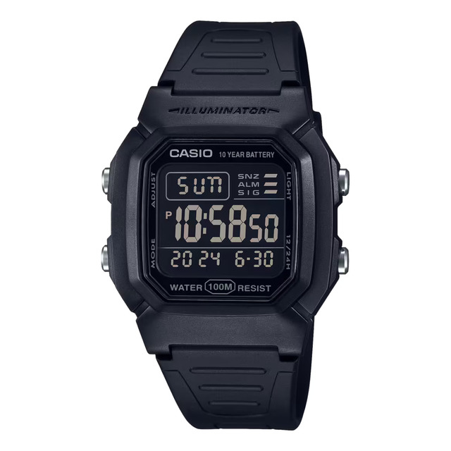 Relógio Casio Masculino Digital Negativo W-800h-1bvdf Relógio Casio Masculino Digital Negativo W-800h-1bvdf