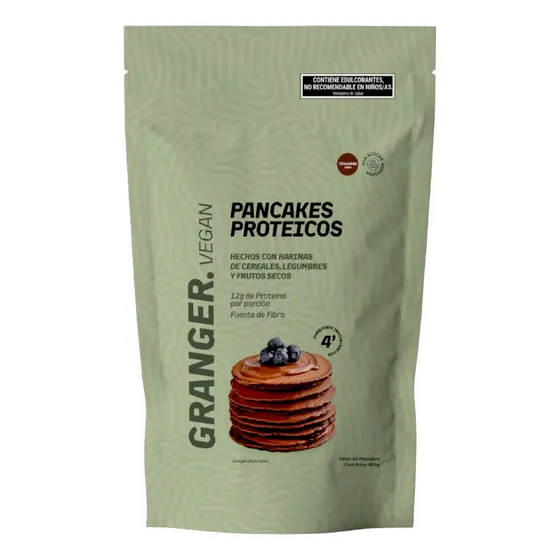 Pancakes Proteicos Vegan 400g Granger Proteina Arveja Fibra