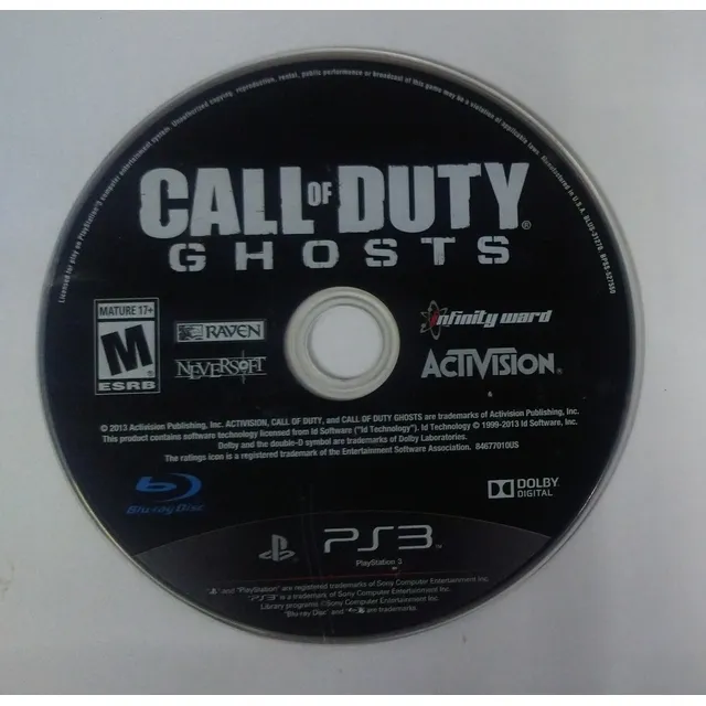 Call Of Duty: Ghosts Para Ps3 Usado (solo Disco)