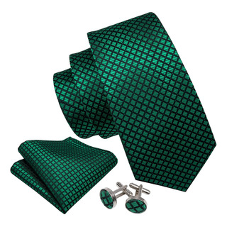 1610 Corbata Seda Verde Azul Tornasol Mancuernillas Pañuelo 1610 Corbata Seda Verde Azul Tornasol Mancuernillas Pañuelo