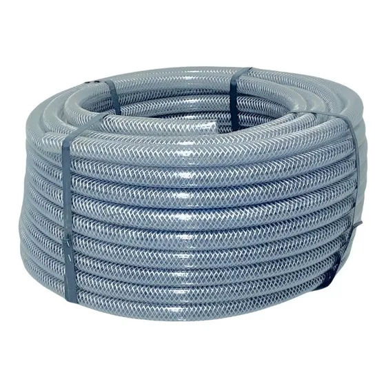 Manguera Tramada Transparente 3/4 Rollo De 30 Mts 