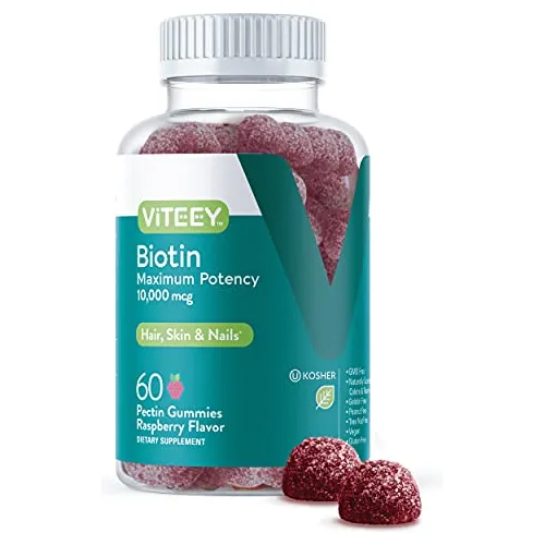 Biotin Gummies 10,000mcg - Vitamina B7 Amp; H De Alta 68bfr