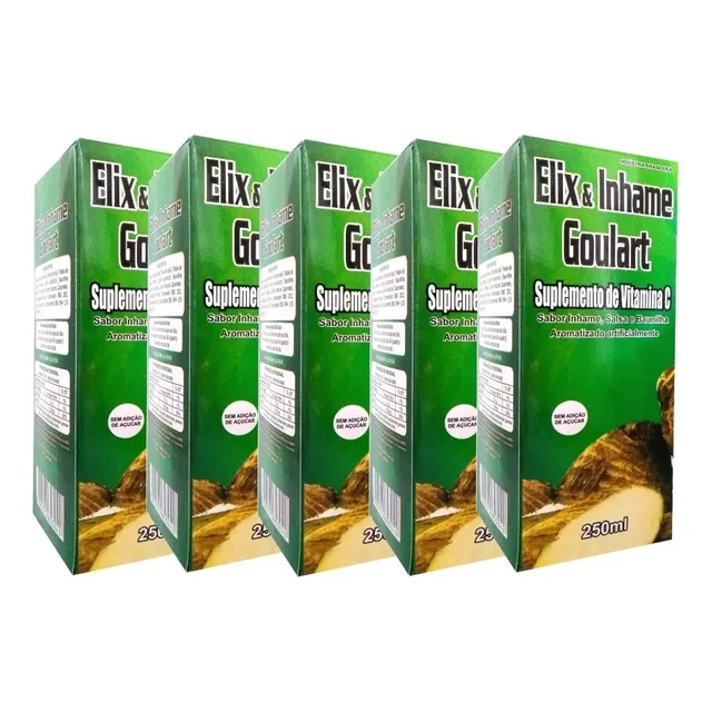 Combo Com 5 Elix&inhame Goulart 250ml + Frete Grátis 