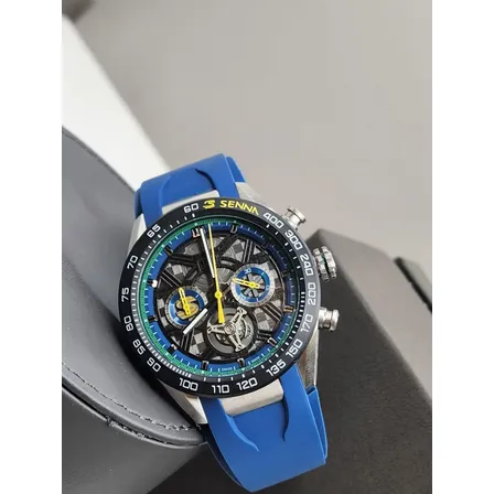 Relogio Tag Heuer Masculino F1 Tourbilon Azul Tag Heuer Azul Preto