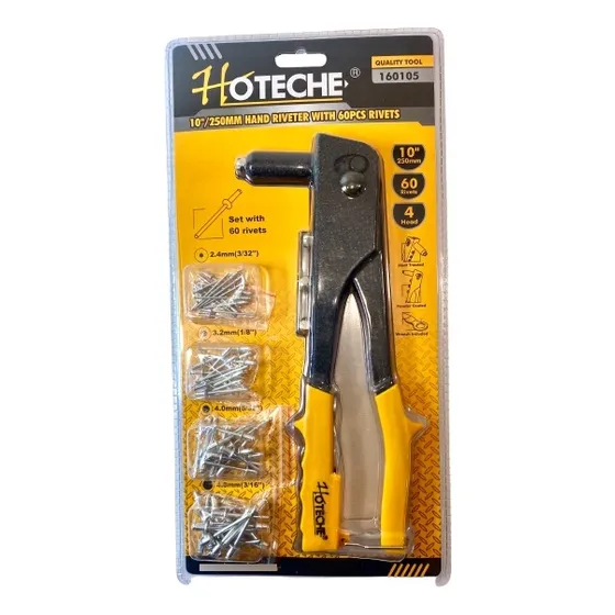 Remachadora Manual Con Repuestos Hoteche