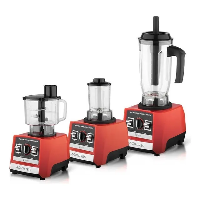 Multiprocesadora Licuadora 3 En 1 Eléctrica 2800w Pica Hielo