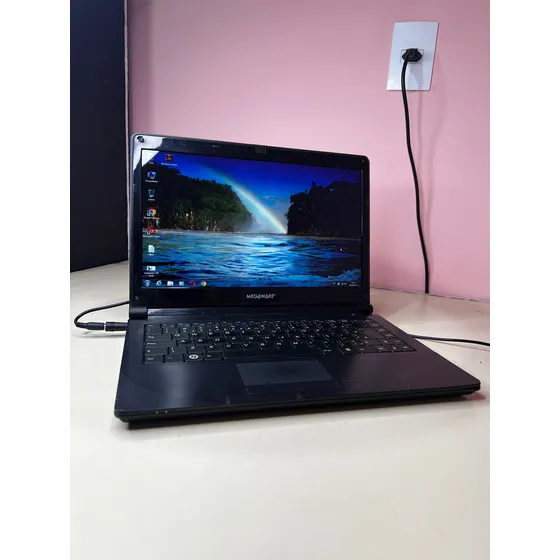 Notebook Office Estud Barato Megaware Dual Core 4gb 500gb Preto