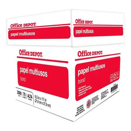 Caja De Papel Office Depot 92283 Carta 2500 Hojas Blanco