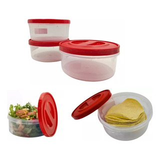 Set Tortillero 3 Pzas 1kg Toper Multiusos Hermético 1.7lts Set Tortillero 3 Pzas 1kg Toper Multiusos Hermético 1.7lts
