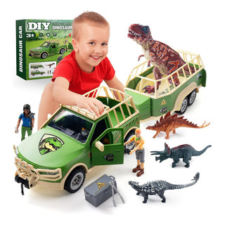 Camión De Juguete Con Forma De Dinosaurio Para Niños De 3 A Camión De Juguete Con Forma De Dinosaurio Para Niños De 3 A