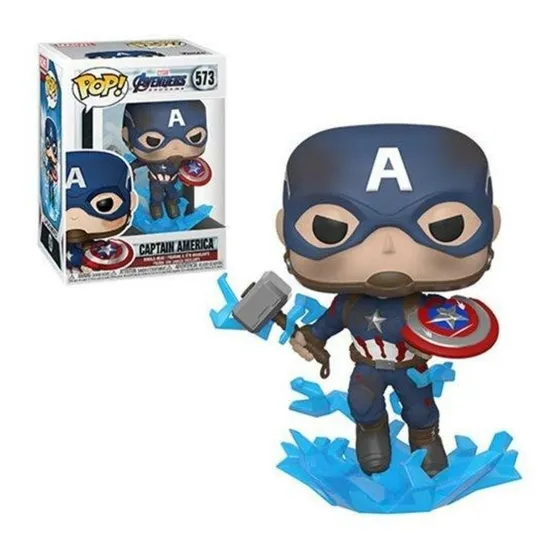 Funko Pop Capitan America W/ Broken Shield & Mjolnir # 573