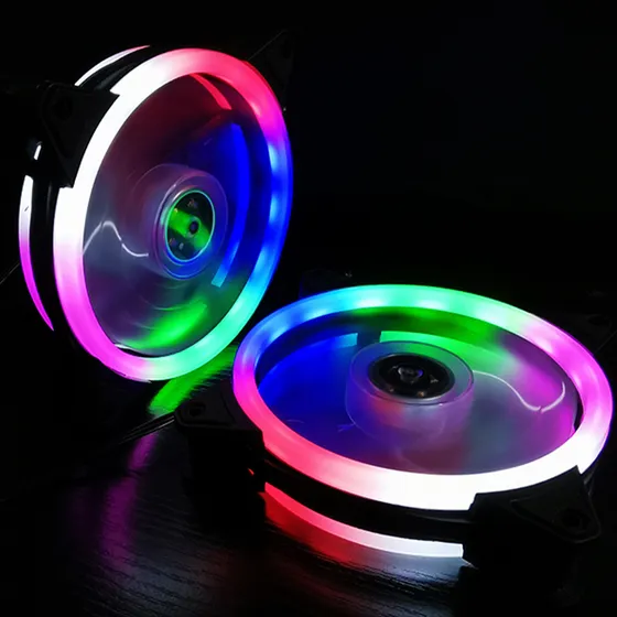 3 Piezas Ventiladores Pc 120mm Silencioso Rgb Ventilador Led Colorful