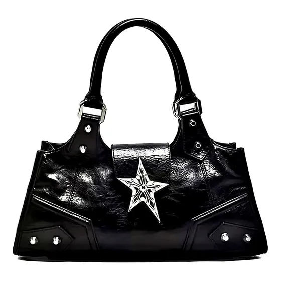 Fonettos Y2k Bolso Punk Para Niñas, Bolso De Mano Gótico Sou