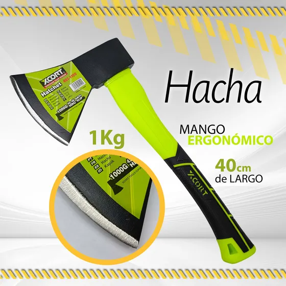 Hacha De Mango Ergonomico 1000gr Herra-ven Hr-m3304 / 11751