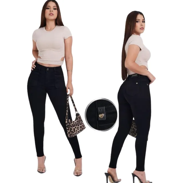 Pantalon Skinny Pop Sugar Dama Color Negro