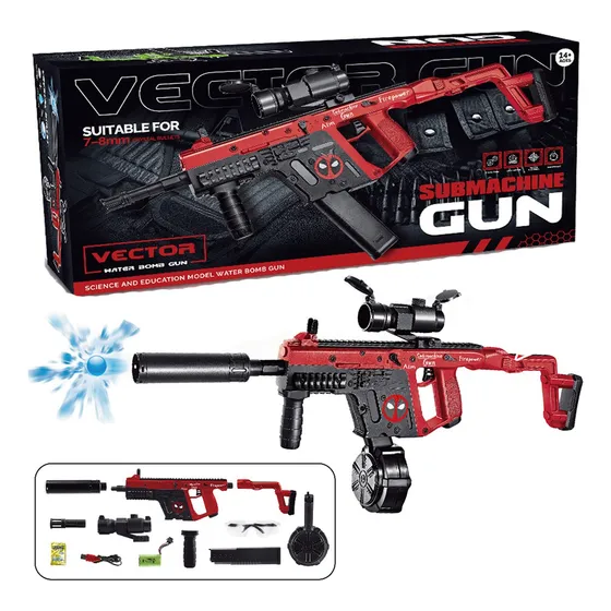 Vector Arma Pistola Juguete Balas De Hidrogel Automatica