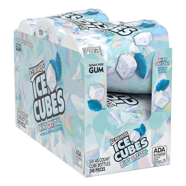 Ice Breakers Ice Cubes Mint Crystal - Chicle Sin Azcar, Fabr
