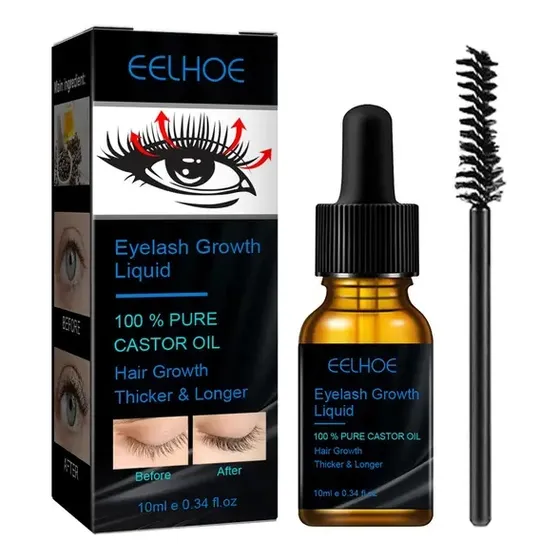 Aceite De Ricino O Castor Oil. Crecimiento Pestaña Y Cejas
