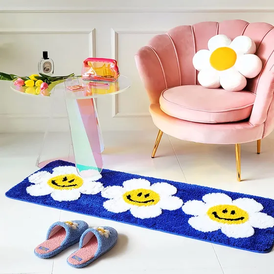 Fomaile Alfombra Baño Extra Larga Divertida Antideslizante X