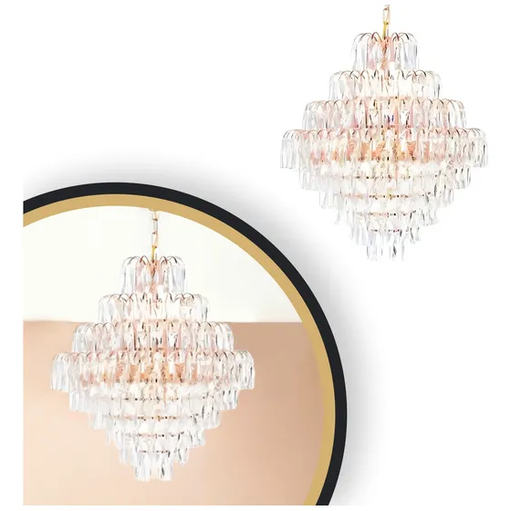 Lustre Teto Pendente Cristal Sala Jantar Moderno - Jlr
