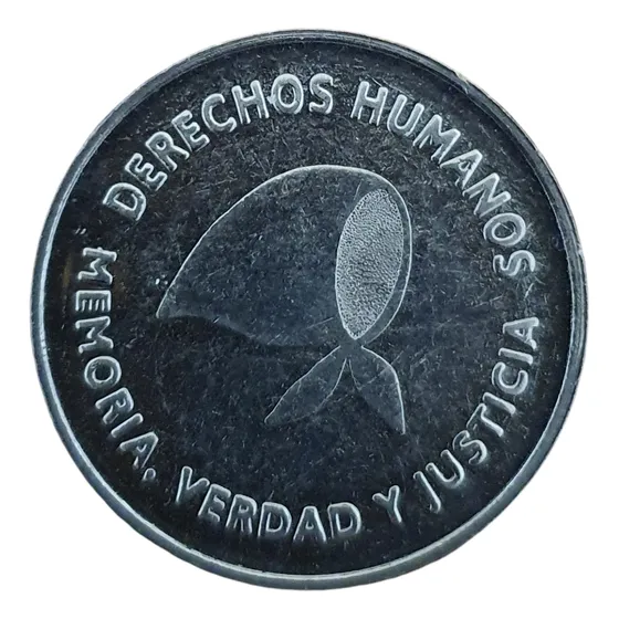 Moneda Conmemorativa De Derechos Humanos 2 Pesos Año 2006
