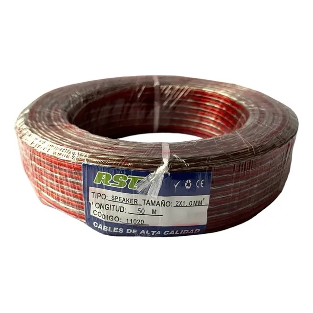 Rollo Cable Parlante Speaker 2 X 1.0 Mm 50 Mts Rst