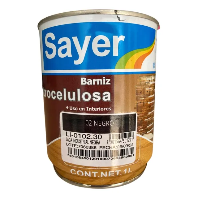 Sayer Barniz Madera Laca Industrial Colores 1lt