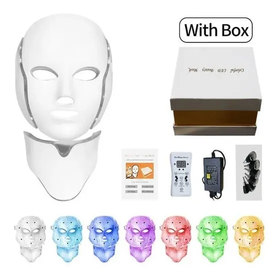 Mascara Led Para Terapia Facial 7 Colores A Nueva Estetica