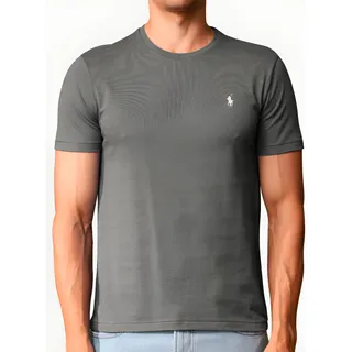 Camiseta Ralph Lauren Custom Slim Fit Light Icon Grafite Camiseta Ralph Lauren Custom Slim Fit Light Icon Grafite