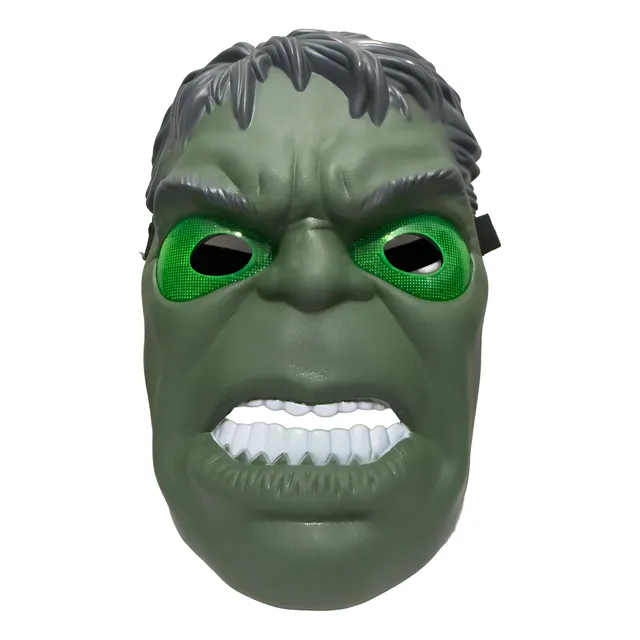 Mascara Hombre Hulk Con Luz Careta Halloween Disfraz