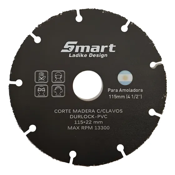 Disco Cortar Madera Pvc Termofusión Clavos Amoladora 115mm