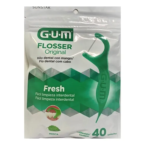 Hilo Dental Dental Con Mango Flossers Paquete De 40 Unidades