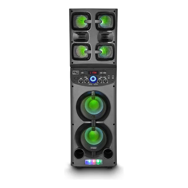 Parlante Portátil Bluetooth Sbl-6500bt Crown Mustang 8500w Color Negro