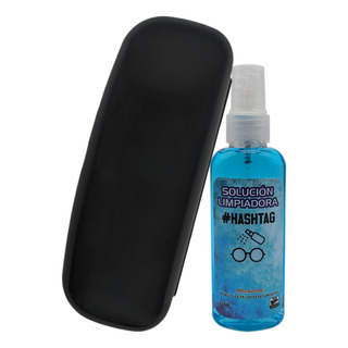 Kit 2 Estuche Lentes + Liquido Solucion Limpiadora Gafas Sol Kit 2 Estuche Lentes + Liquido Solucion Limpiadora Gafas Sol