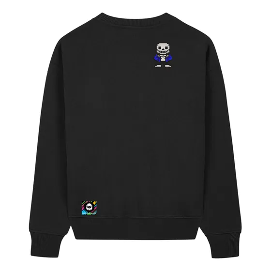 Sans - Undertale - Sudadera Bordada Pixel Art Minimalista