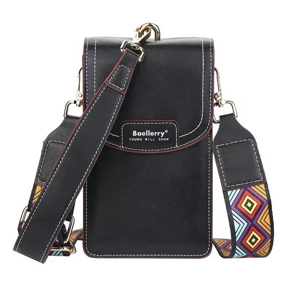 Bolso Bandolero Baellery Cuero Crossbody Cartera Para Dama