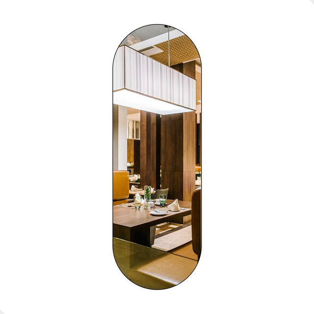 Espelho Oval Orgânico De Parede Grande 150x50 Corpo Inteiro Espelho Oval Orgânico De Parede Grande 150x50 Corpo Inteiro