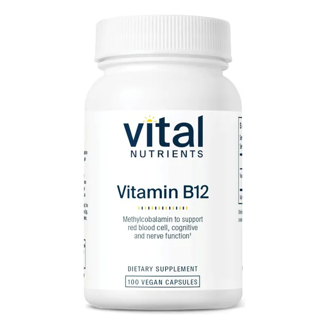 Vitamina B12 Vital Nutrients 100 Cápsulas Veganas