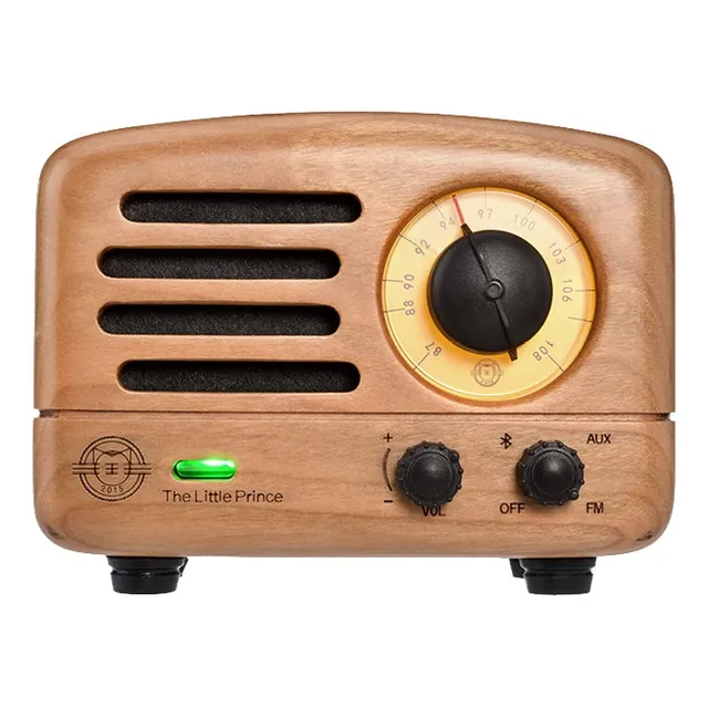 Radio Fm De Colección Madera Con Bluetooth Original