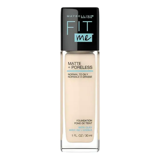 Base De Maquillaje Maybelline Fit Me 22fps Matte Tono 110 Porcelain 30ml