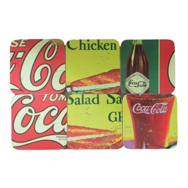 Porta Copos Coca Cola Quadrados Variadas Propaganda 10cm