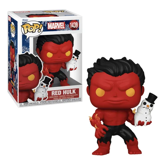 Red Hulk Navidad Funko Pop 1439 Marvel Original
