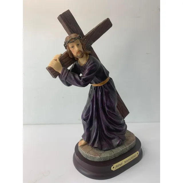 Imagen Religiosa Jesus De Nazareno Barroco  23cm Poliresina 