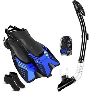 Chapaletas Con Snorkel Buzo Kit
