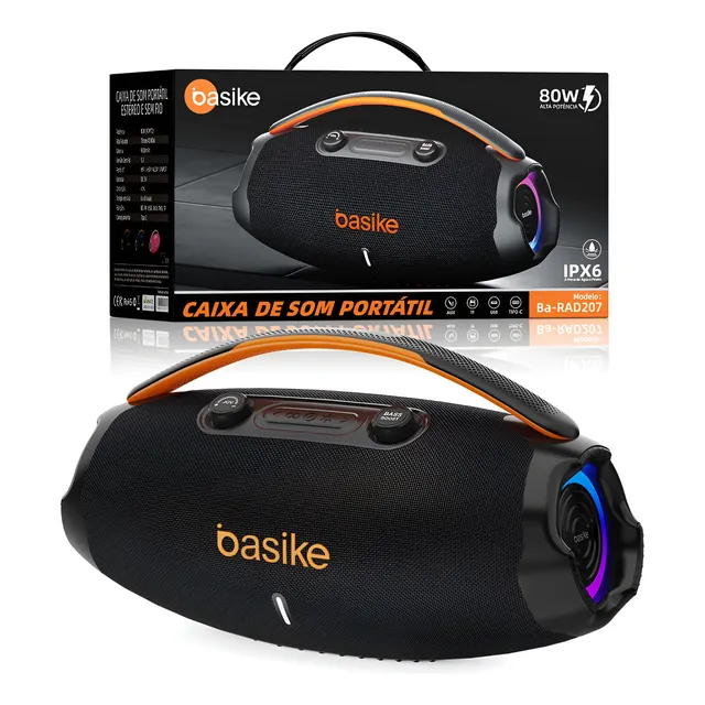 Caixa Som Tws 80w Estéreo Alta Hifi Ajuste Graves / Agudos