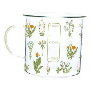 Taza De Vidrio Transparente Impresa Con Asa Para El 360ml Taza De Vidrio Transparente Impresa Con Asa Para El 360ml