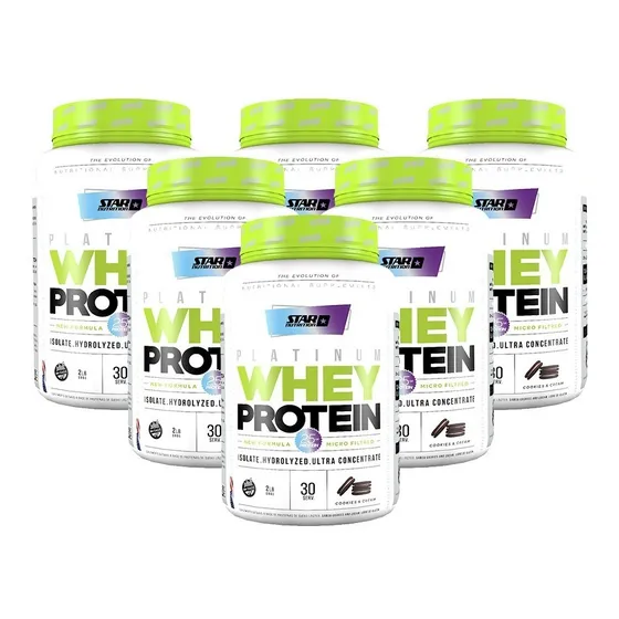 Proteina Whey 2 Lb Star Nutrition X 6 Unidades