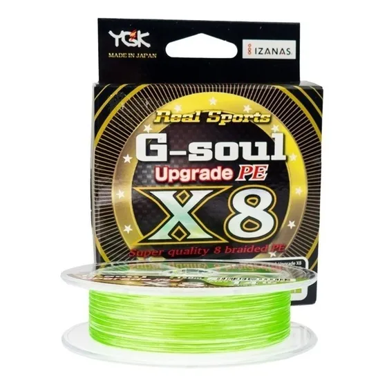 Linha De Pesca G-soul Upgrade Pe X8 45lbs 200mt 0,27mm - Ygk Cor Verde