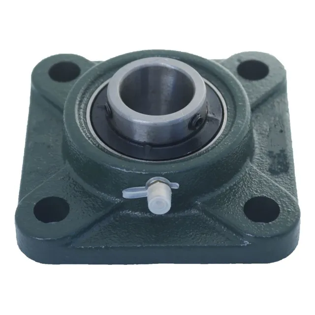 Mancal Quadrado Flange + Rolamento Ucf205 Ucf 205 Eixo 25mm