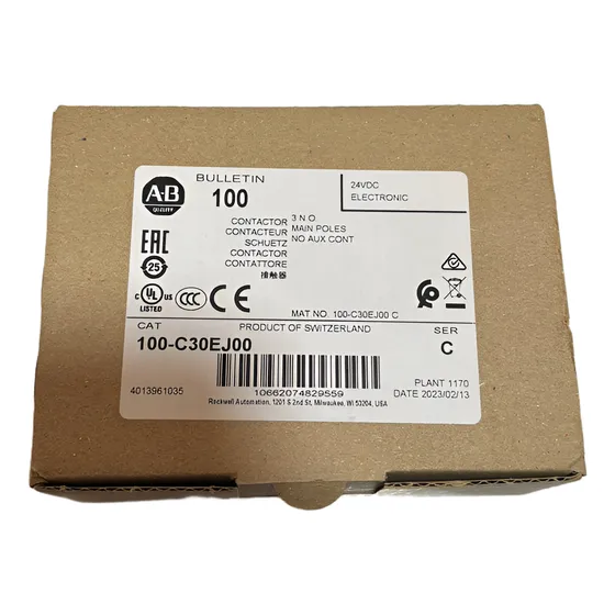 100-c30ej00 Contactor Allen Bradley